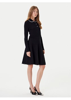 PINKO Sukienka dzianinowa Nisida 105422 A2PT Czarny Regular Fit ze sklepu MODIVO w kategorii Sukienki - zdjęcie 184623250