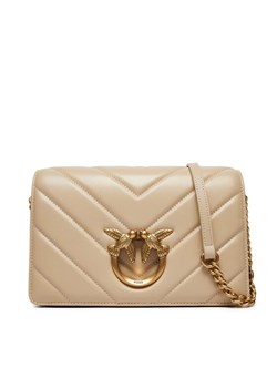 Pinko Torebka Lowe Click Classic 100063 A136 Beżowy ze sklepu MODIVO w kategorii Listonoszki - zdjęcie 184623263