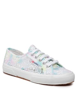 Superga Tenisówki 2750 Macrame Tie Dye S81217W Biały ze sklepu MODIVO w kategorii Trampki damskie - zdjęcie 184623270