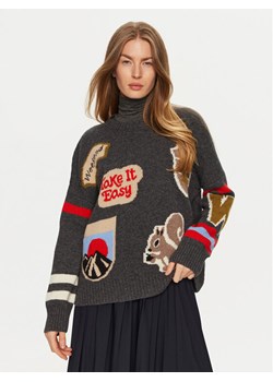Weekend Max Mara Sweter Talamo 2425366212 Szary Relaxed Fit ze sklepu MODIVO w kategorii Swetry damskie - zdjęcie 184623402