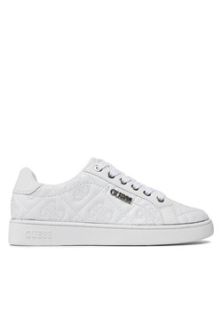 Guess Sneakersy Beckie10 FLPB10 FAL12 Biały ze sklepu MODIVO w kategorii Trampki damskie - zdjęcie 184623450
