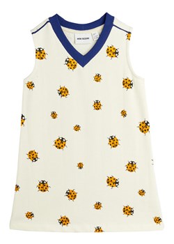 MINI RODINI Sukienka codzienna 2525010911 Biały Regular Fit ze sklepu MODIVO w kategorii Sukienki dziewczęce - zdjęcie 184623462