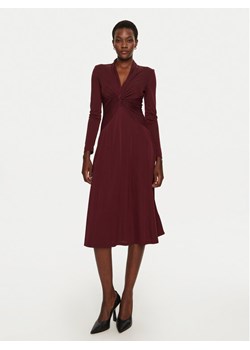LAUREN RALPH LAUREN Sukienka codzienna 250951399001 Bordowy Regular Fit ze sklepu MODIVO w kategorii Sukienki - zdjęcie 184623564