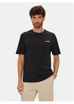 Napapijri T-Shirt Smallbox NP0A88TR Czarny Regular Fit ze sklepu MODIVO w kategorii T-shirty męskie - zdjęcie 184623582
