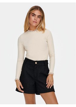 ONLY Bluzka Leslie 15277888 Beżowy Regular Fit ze sklepu MODIVO w kategorii Bluzki damskie - zdjęcie 184623601