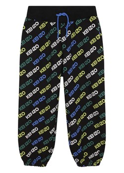 Kenzo Kids Spodnie dresowe K24291 S Czarny Regular Fit ze sklepu MODIVO w kategorii Spodnie chłopięce - zdjęcie 184623640