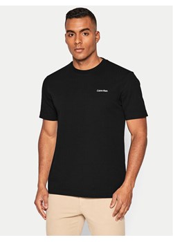 Calvin Klein T-Shirt Micro Logo Interlock K10K109894 Czarny Regular Fit ze sklepu MODIVO w kategorii T-shirty męskie - zdjęcie 184623704