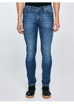 Jeansy męskie skinny z przetarciami niebieskie Jeffray 366 ze sklepu Big Star w kategorii Jeansy męskie - zdjęcie 184626133