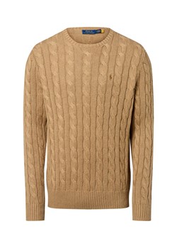 Polo Ralph Lauren Męski sweter z dzianiny Mężczyźni dzianina grubo tkana melanżowy jednolity ze sklepu vangraaf w kategorii Swetry męskie - zdjęcie 184627194