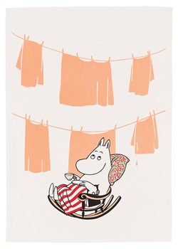 Moomin Ściereczka w kolorze pomarańczowo-kremowym do naczyń - 70 x 50 cm ze sklepu Limango Polska w kategorii Ścierki kuchenne - zdjęcie 184627430