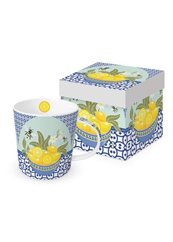 ppd Kubek jumbo &quot;Malaga&quot; w kolorze niebiesko-żółtym - 400 ml ze sklepu Limango Polska w kategorii Kubki - zdjęcie 184627474