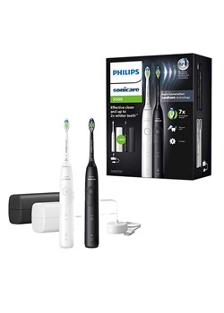 PHILIPS sonicare Szczoteczki soniczne (2 szt.) &quot;Philips Sonicare5500&quot; w kolorze czarnym i białym ze sklepu Limango Polska w kategorii Szczoteczki do zębów - zdjęcie 184627601