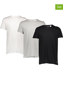 CALVIN KLEIN UNDERWEAR Koszulki (3 szt.) w kolorze czarnym, szarym i białym ze sklepu Limango Polska w kategorii T-shirty męskie - zdjęcie 184627661
