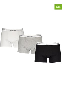CALVIN KLEIN UNDERWEAR Bokserki (3 pary) w kolorze czarnym, białym i szarym ze sklepu Limango Polska w kategorii Majtki męskie - zdjęcie 184627691