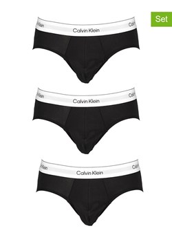 CALVIN KLEIN UNDERWEAR Slipy (3 pary) w kolorze czarnym ze sklepu Limango Polska w kategorii Majtki męskie - zdjęcie 184627704