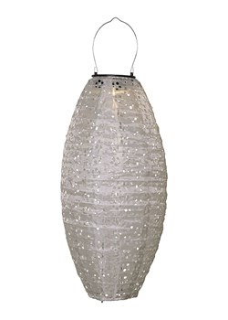 STAR Trading Solarny lampion LED &quot;Festa&quot; w kolorze beżowym - 20 x 40 cm ze sklepu Limango Polska w kategorii Oświetlenie ogrodowe - zdjęcie 184628422
