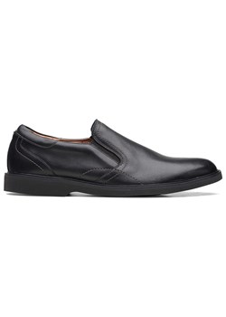 Clarks Skórzane slippersy &quot;Malwood Easy&quot; w kolorze czarnym ze sklepu Limango Polska w kategorii Półbuty męskie - zdjęcie 184628854