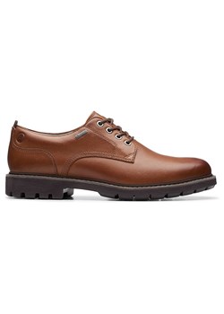 Clarks Skórzane trzewiki &quot;BatcombeTieGTX&quot; w kolorze jasnobrązowym ze sklepu Limango Polska w kategorii Półbuty męskie - zdjęcie 184628903