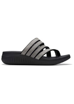 Clarks Klapki &quot;Glide Hi Iris&quot; w kolorze srebrnym ze sklepu Limango Polska w kategorii Klapki damskie - zdjęcie 184628982