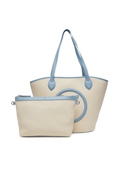 Valentino Torebka VBS7QO02CAN Écru ze sklepu MODIVO w kategorii Torby Shopper bag - zdjęcie 184629051
