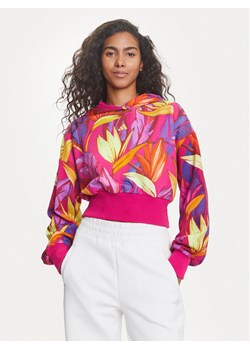 adidas Bluza FARM JD6283 Różowy Loose Fit ze sklepu MODIVO w kategorii Bluzy damskie - zdjęcie 184629083