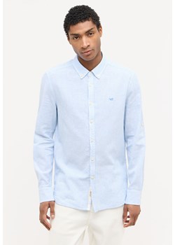 Męska Koszula MUSTANG Rawlins Linen Stripe Small 1015235 12595 ze sklepu YouNeedit.pl w kategorii Koszule męskie - zdjęcie 184630340