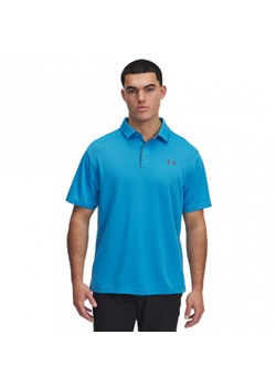 Męska koszulka polo Under Armour Tech Polo - niebieska ze sklepu Sportstylestory.com w kategorii T-shirty męskie - zdjęcie 184631414