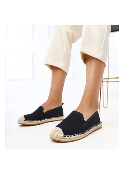 Czarne espadryle na platformie Luna ze sklepu ButyModne.pl w kategorii Espadryle damskie - zdjęcie 184632303