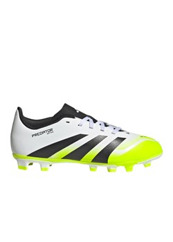 Buty piłkarskie adidas Predator Club FG/MG Jr JH8868 białe ze sklepu ButyModne.pl w kategorii Buty sportowe dziecięce - zdjęcie 184632351