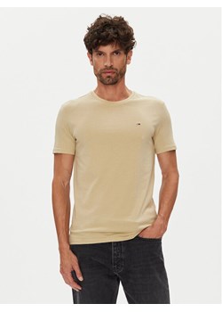 Tommy Jeans T-Shirt Jaspe DM0DM20363 Beżowy Slim Fit ze sklepu MODIVO w kategorii T-shirty męskie - zdjęcie 184632562