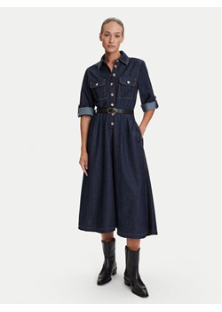 Liu Jo Sukienka jeansowa UF5148 D0268 Granatowy Regular Fit ze sklepu MODIVO w kategorii Sukienki - zdjęcie 184632570