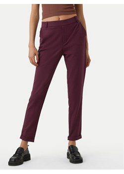 Vero Moda Chinosy Maya 10225280 Fioletowy Regular Fit ze sklepu MODIVO w kategorii Spodnie damskie - zdjęcie 184632691