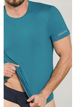 Kappa turkusowa koszulka męska bawełniana z krótkim rękawem K1305, Kolor turkusowy, Rozmiar M, Kappa ze sklepu Primodo w kategorii T-shirty męskie - zdjęcie 184633771