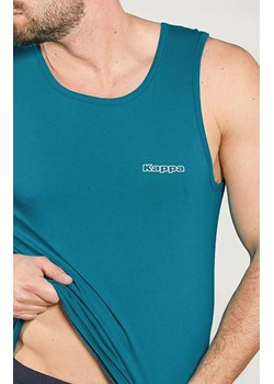 Kappa turkusowa koszulka męska bawełniana na szerokich ramiączkach K1325, Kolor turkusowy, Rozmiar M, Kappa ze sklepu Primodo w kategorii T-shirty męskie - zdjęcie 184633783