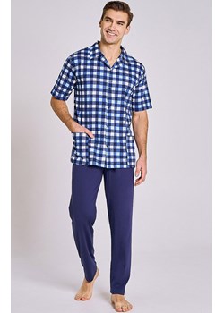 Rozpinana piżama męska plus size Sammuel 3184, Kolor niebieski-wzór, Rozmiar 3XL, Taro ze sklepu Primodo w kategorii Piżamy męskie - zdjęcie 184633911