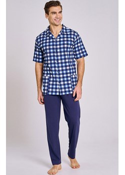 Rozpinana piżama męska plus size Sammuel 3184, Kolor niebieski-wzór, Rozmiar 3XL, Taro ze sklepu Primodo w kategorii Piżamy męskie - zdjęcie 184633912
