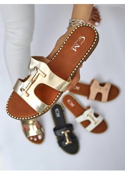 Royalfashion Damskie klapki na płaskiej podeszwie Maya Louise ze sklepu royalfashion.pl w kategorii Klapki damskie - zdjęcie 184634113