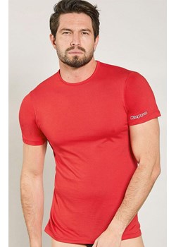 Kappa czerwona koszulka męska bawełniana z krótkim rękawem K1305, Kolor czerwony, Rozmiar M, Kappa ze sklepu Intymna w kategorii T-shirty męskie - zdjęcie 184634373