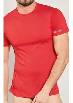 Kappa czerwona koszulka męska bawełniana z krótkim rękawem K1305, Kolor czerwony, Rozmiar M, Kappa ze sklepu Intymna w kategorii T-shirty męskie - zdjęcie 184634374
