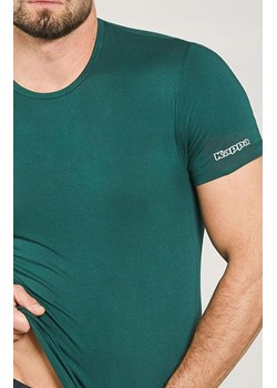 Kappa zielona koszulka męska bawełniana z krótkim rękawem K1305, Kolor zielony, Rozmiar M, Kappa ze sklepu Intymna w kategorii T-shirty męskie - zdjęcie 184634380