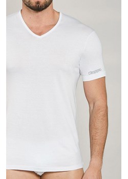 Kappa koszulka męska w serek z krótkim rękawem biała K1315, Kolor biały, Rozmiar S, Kappa ze sklepu Intymna w kategorii T-shirty męskie - zdjęcie 184634382