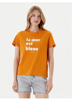 Mustang T-Shirt Floris 1016157 Pomarańczowy Relaxed Fit ze sklepu MODIVO w kategorii Bluzki damskie - zdjęcie 184635170