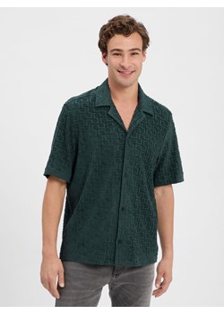Drykorn Męska koszula casual - Bijan Mężczyźni Regular Fit jodłowy jednolity ze sklepu vangraaf w kategorii Koszule męskie - zdjęcie 184635731