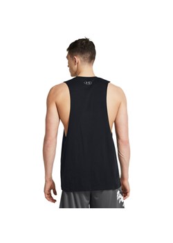 Męski top treningowy Under Armour UA LEFT CHEST CUT OFF TANK - czarny ze sklepu Sportstylestory.com w kategorii T-shirty męskie - zdjęcie 184638343