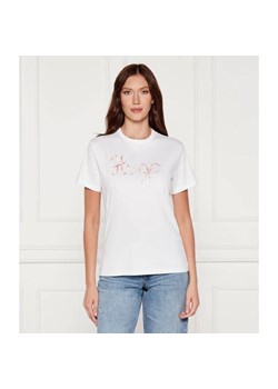 HUGO T-shirt Damacia_5 | Regular Fit ze sklepu Gomez Fashion Store w kategorii Bluzki damskie - zdjęcie 184638522