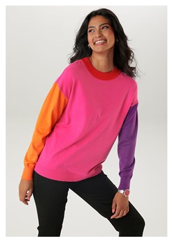 Aniston Sweter w kolorze fioletowo-różowo-pomarańczowym ze sklepu Limango Polska w kategorii Swetry damskie - zdjęcie 184639502