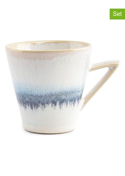 Salt and Pepper Filiżanki (4 szt.) "Stripes" w kolorze biało-niebieskim - 180 ml ze sklepu Limango Polska w kategorii Dzbanki i zaparzacze - zdjęcie 184643193