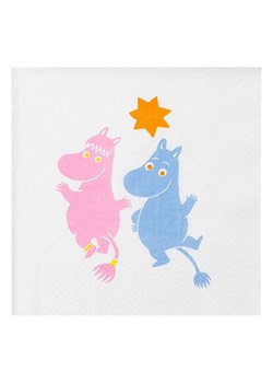 Moomin Serwetki (20 szt.) &quot;Party&quot; w kolorze błękitno-jasnoróżowym ze sklepu Limango Polska w kategorii Akcesoria kuchenne - zdjęcie 184643414