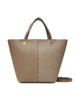 Torebka MICHAEL Michael Kors Flora 30T5GFFT2B Beżowy ze sklepu eobuwie.pl w kategorii Torby Shopper bag - zdjęcie 184643892