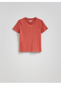Reserved - T-shirt regular - miedziany ze sklepu Reserved w kategorii Bluzki damskie - zdjęcie 184646061